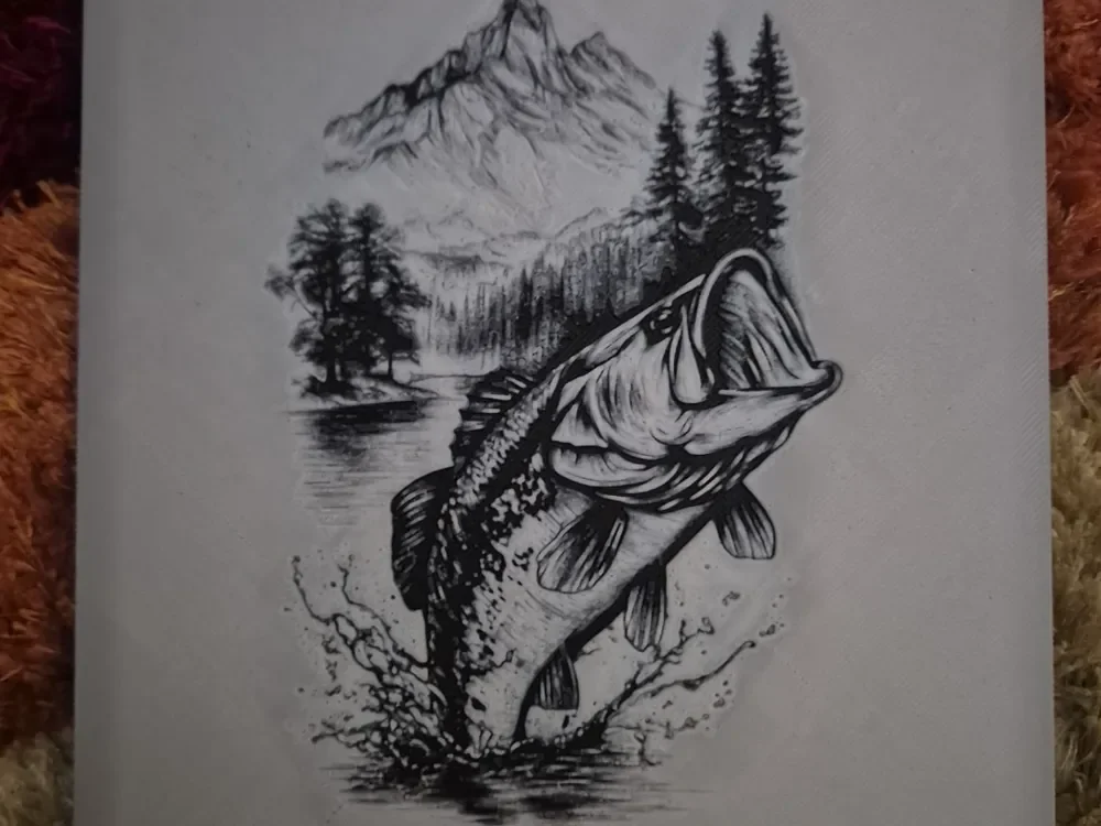 jumping fish hueforge by Buntsta HueForge model: jumping fish hueforge by Buntsta