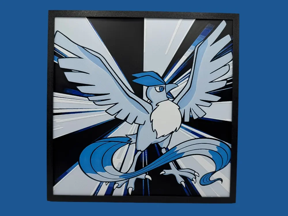 Articuno by Canadian Gamer HueForge model: Articuno by Canadian Gamer