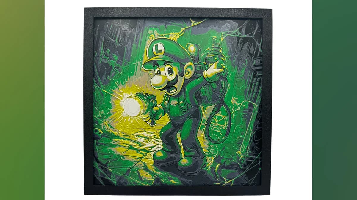 Luigi's Mansion - Nintendo Hueforge by Canadian Gamer HueForge model: Luigi's Mansion - Nintendo Hueforge by Canadian Gamer