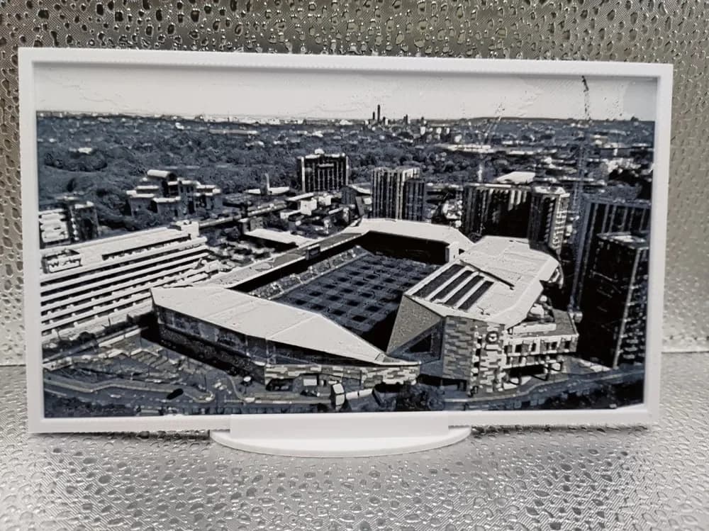 Brentford - Gtech Community Stadium Hueforge by Borishotch Industries HueForge model: Brentford - Gtech Community Stadium Hueforge by Borishotch Industries