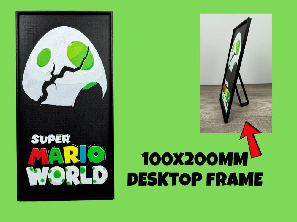 HueForge model: Super Mario World - Movie Poster by Canadian Gamer