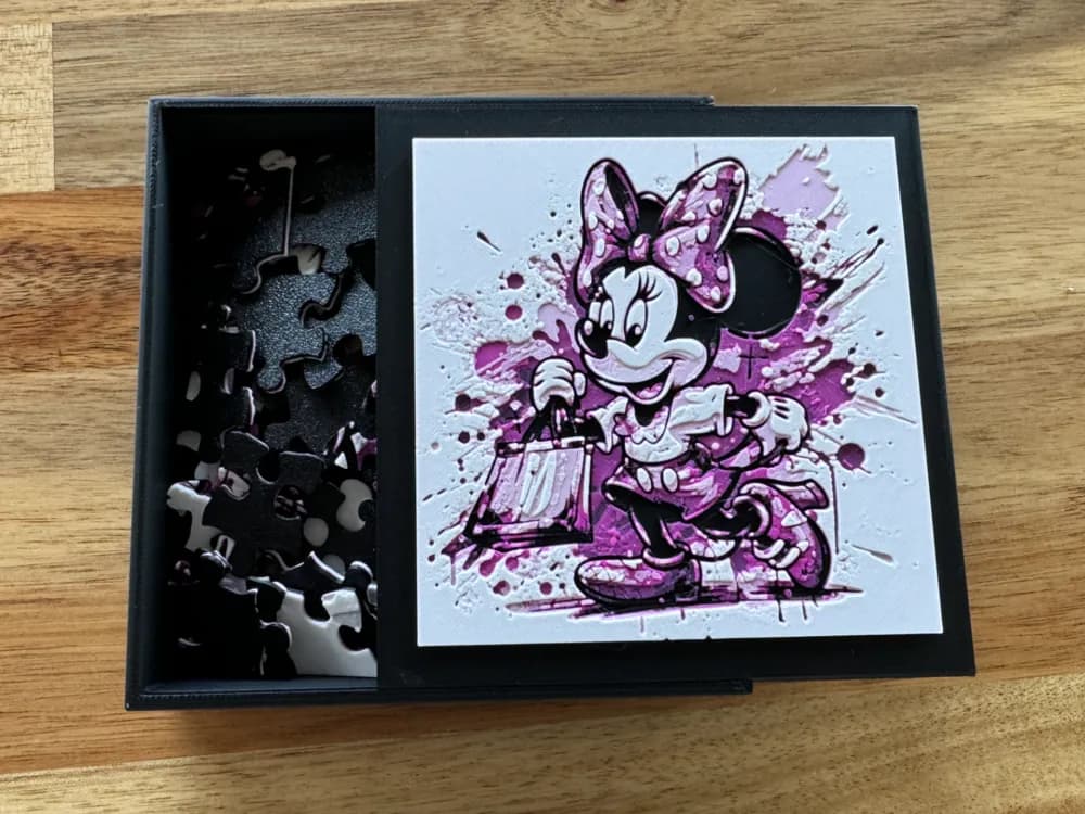 Puzzle Box Lid - Minnie Mouse by Canadian Gamer HueForge model: Puzzle Box Lid - Minnie Mouse by Canadian Gamer