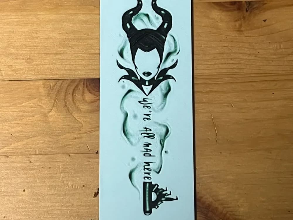 maleficent bookmark by Morganja HueForge model: maleficent bookmark by Morganja