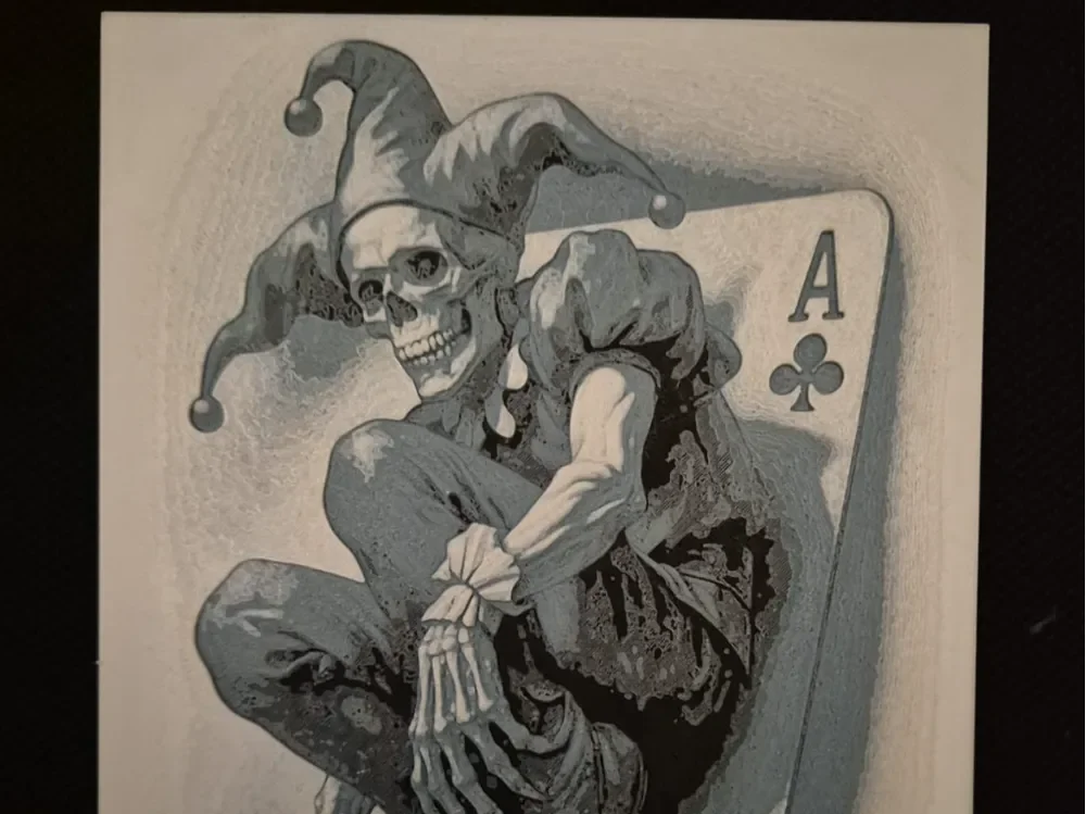 joker card skull hueforge by Buntsta HueForge model: joker card skull hueforge by Buntsta