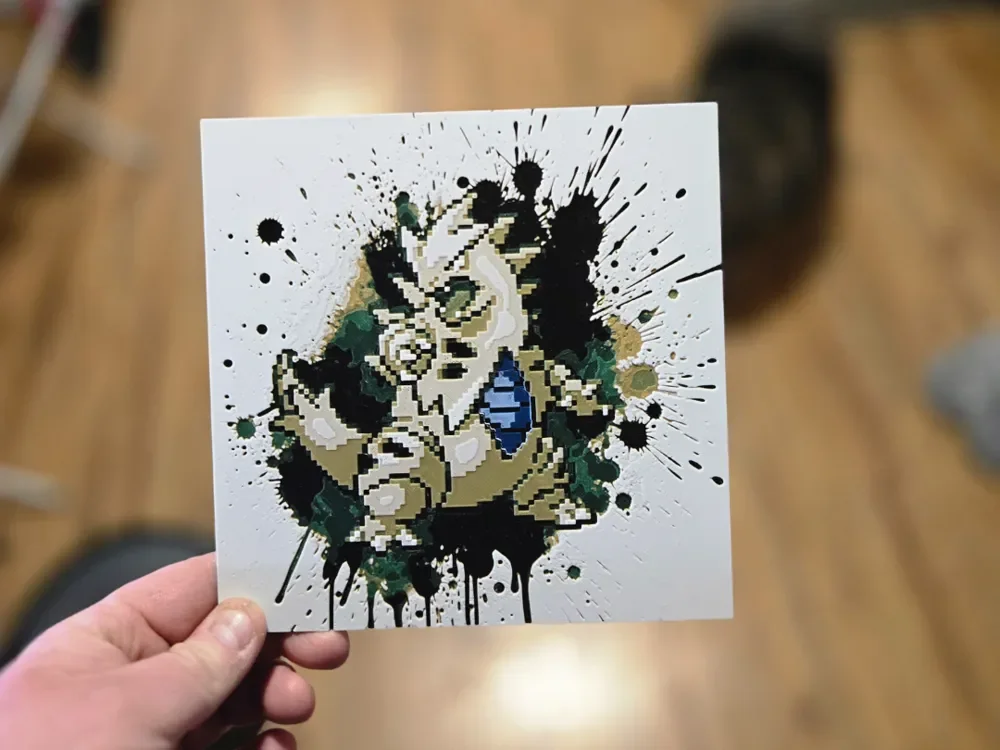 Graffiti Tyranitar Hueforge by 3Ree Printing HueForge model: Graffiti Tyranitar Hueforge by 3Ree Printing