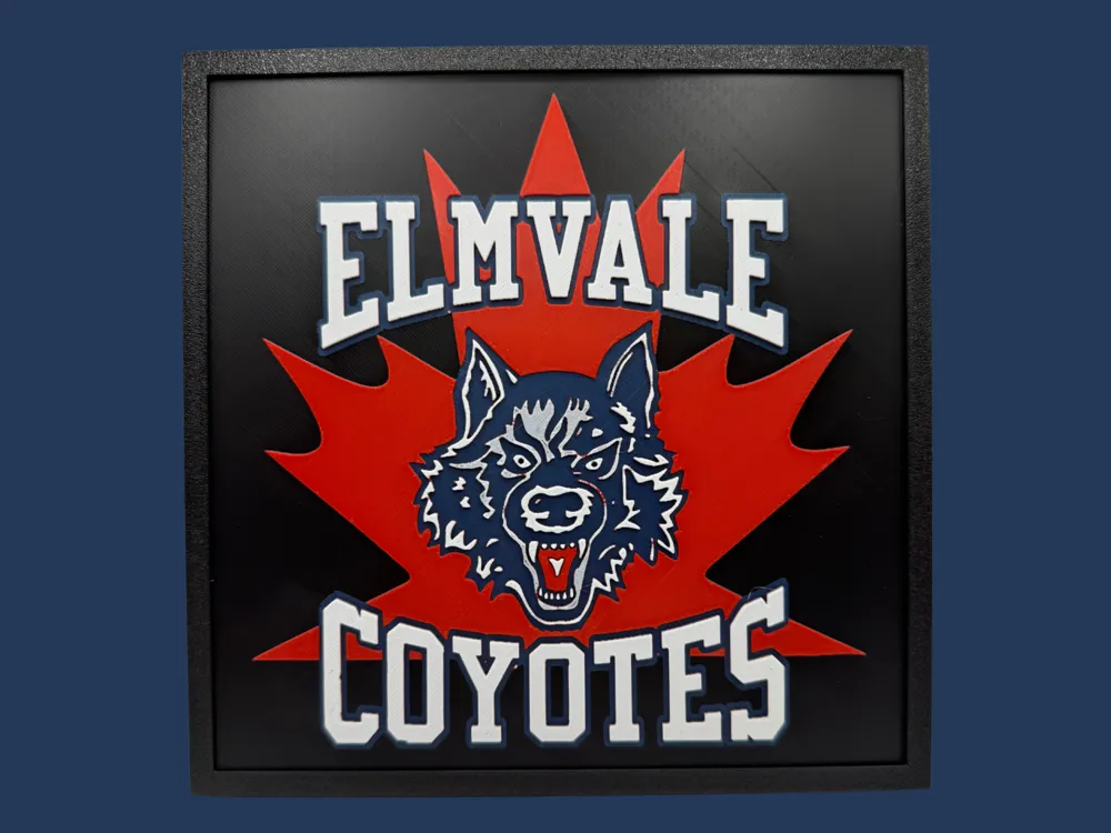 Elmvale Coyotes - Minor Hockey by Canadian Gamer HueForge model: Elmvale Coyotes - Minor Hockey by Canadian Gamer