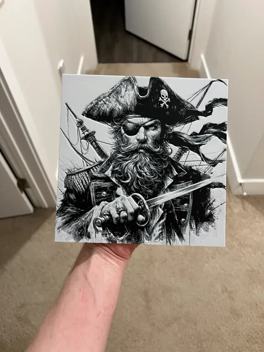 Pirate Art Hueforge by RP47 Designs HueForge model: Pirate Art Hueforge by RP47 Designs