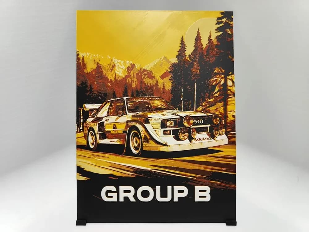 HueForge model: Group B Poster - Hueforge by BeaN