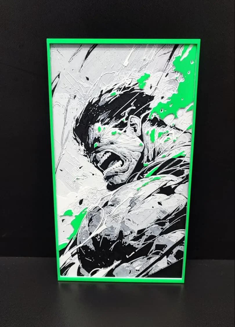 Hulk Rage by Garuda3D HueForge model: Hulk Rage by Garuda3D
