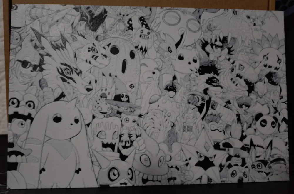 HueForge model: Digimon (HueForge) by Asgar3D