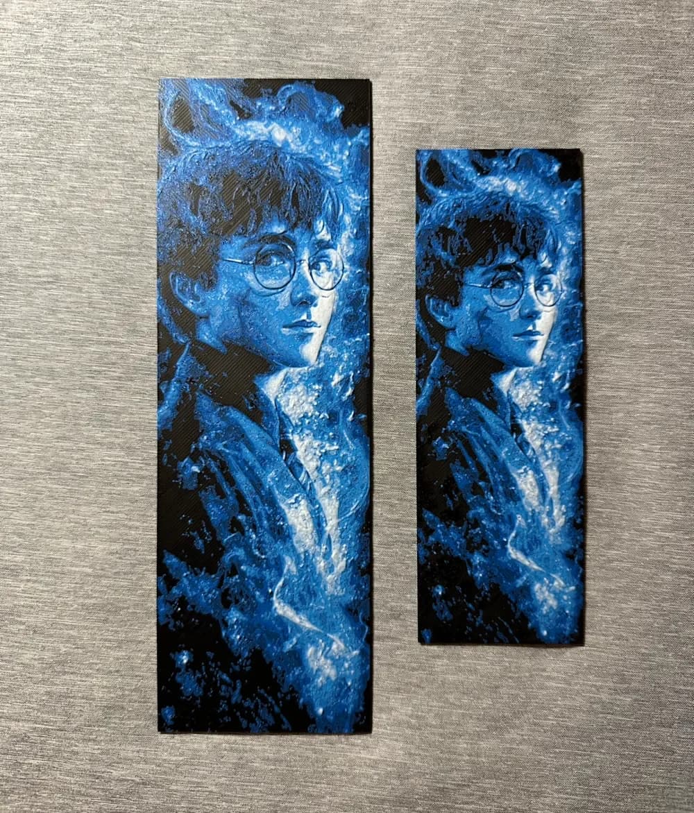HueForge model: Harry Potter Hueforge Bookmarks 1 - 2 sizes by Hey Ben