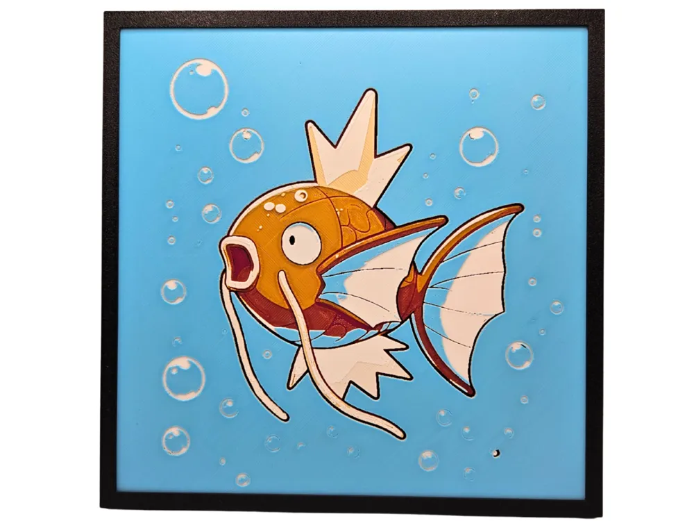 Magikarp by BusyKikiBee HueForge model: Magikarp by BusyKikiBee