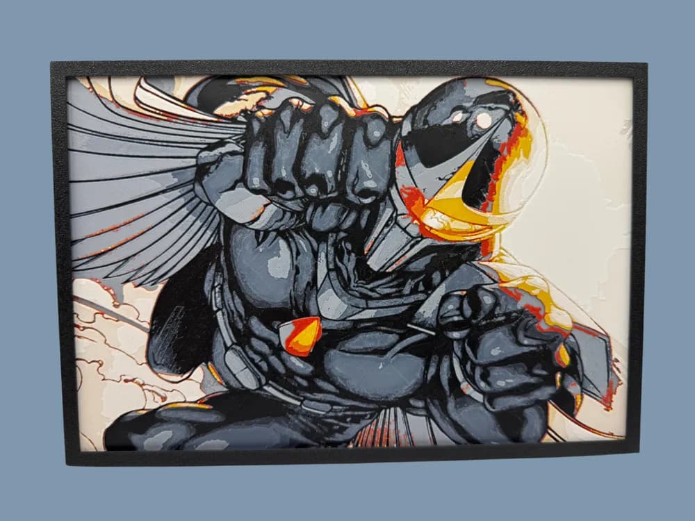 Darkhawk - Marvel Comics by Canadian Gamer HueForge model: Darkhawk - Marvel Comics by Canadian Gamer