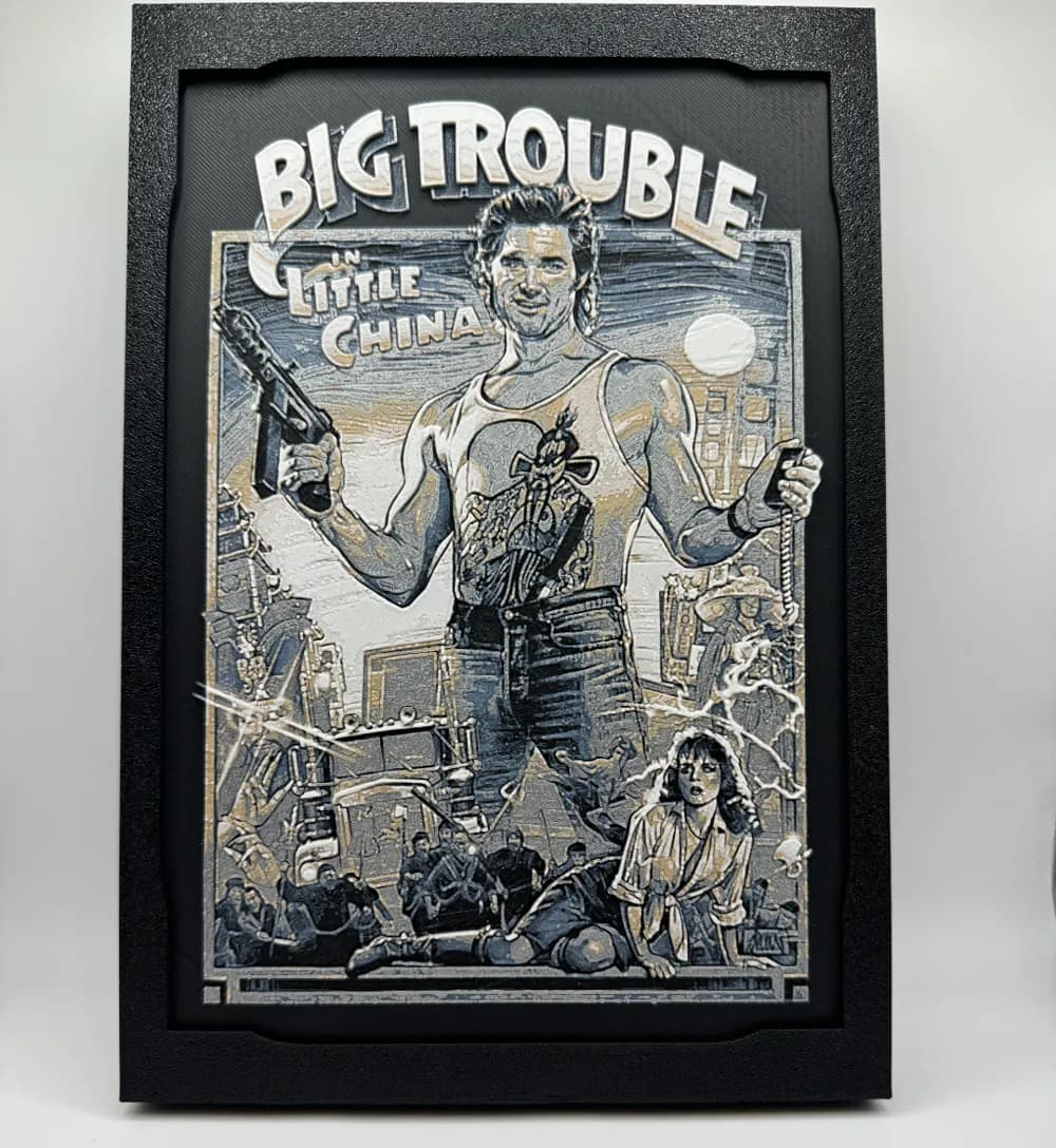 HueForge model: Big Trouble in Little China - Hueforge by Canadian Gamer