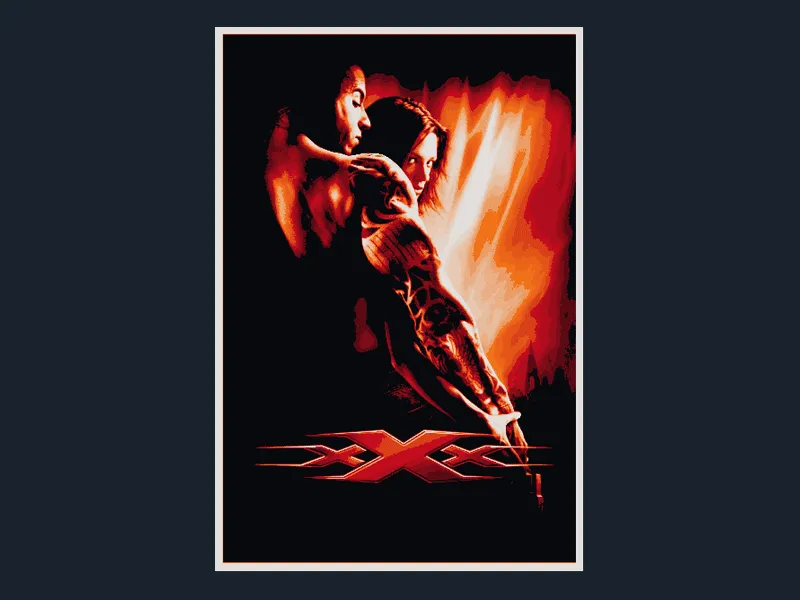 xXx (Movie Poster - HueForge) by HugheCraft HueForge model: xXx (Movie Poster - HueForge) by HugheCraft