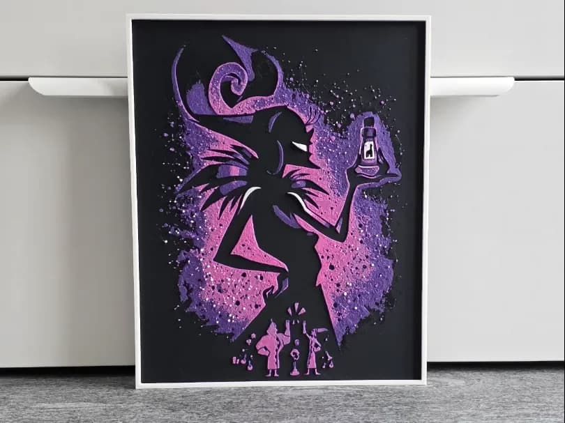 Disney Yzma Hueforge by RIVY3Dprint HueForge model: Disney Yzma Hueforge by RIVY3Dprint