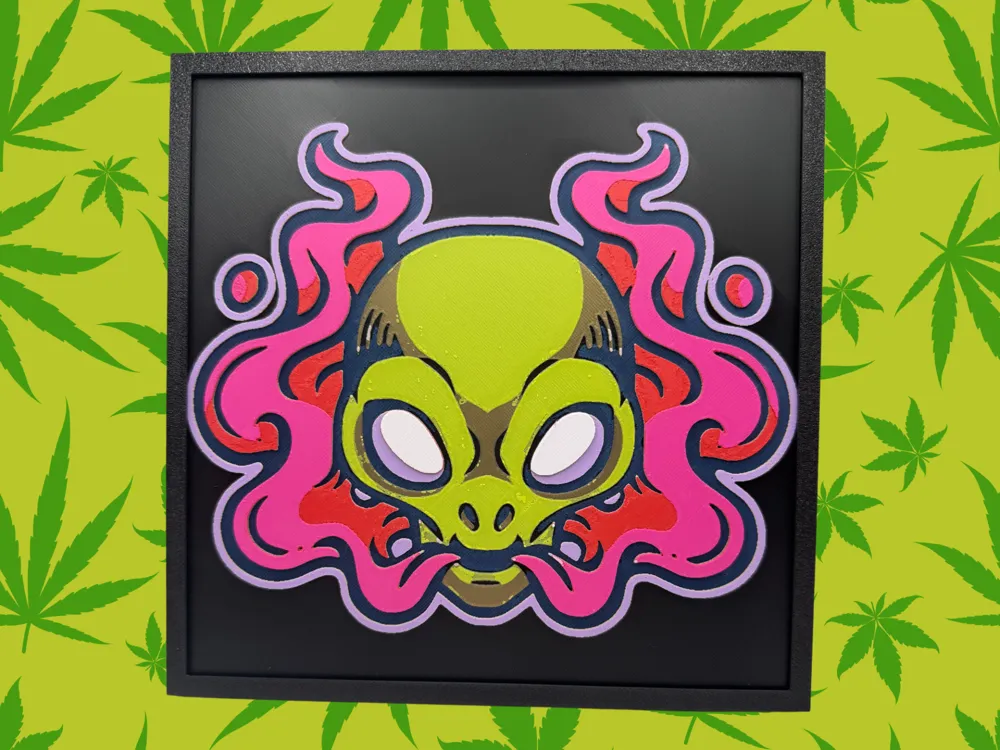 HueForge model: Haze - Alien by Canadian Gamer