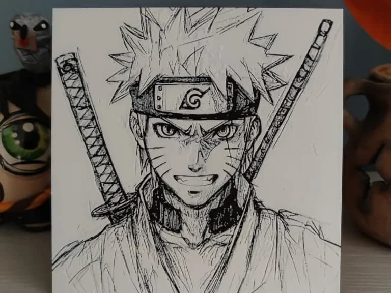 Hueforge Naruto by Litolunar HueForge model: Hueforge Naruto by Litolunar
