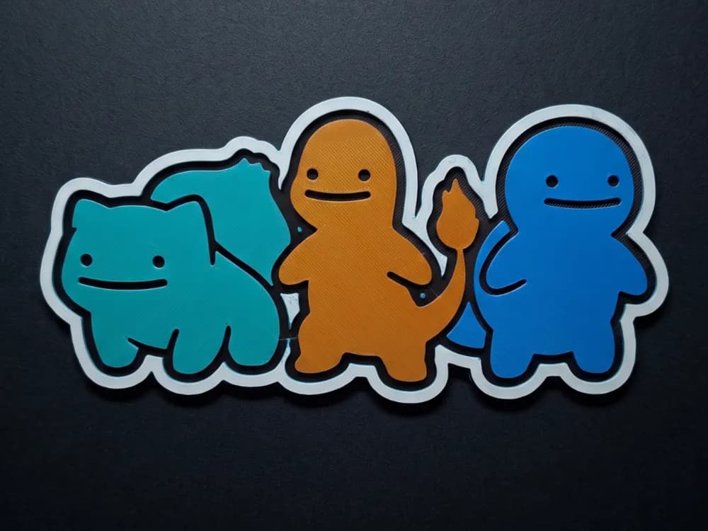 Ditto Starters - Wall Art by Led HueForge model: Ditto Starters - Wall Art by Led