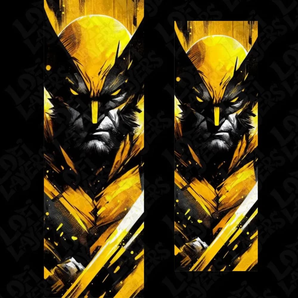 Wolverine Legacy bookmark Hueforge by LoFi Layers HueForge model: Wolverine Legacy bookmark Hueforge by LoFi Layers