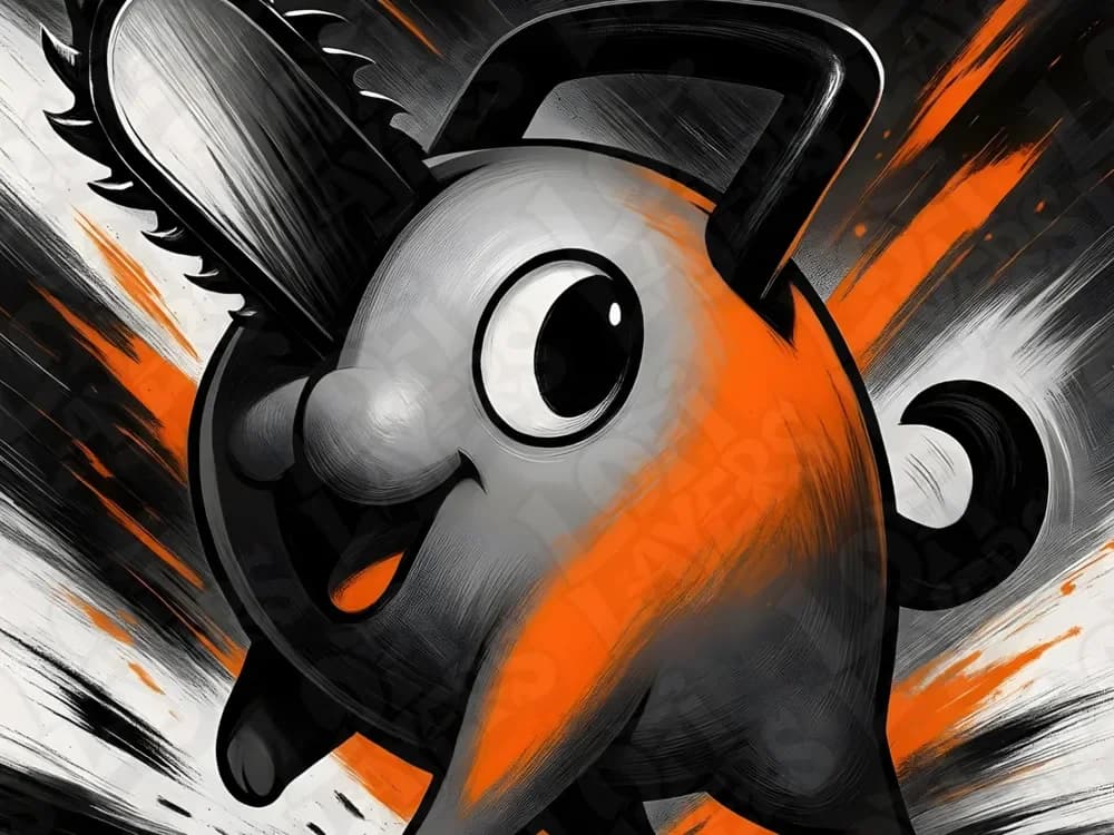 Pochita II Hueforge by LoFi Layers HueForge model: Pochita II Hueforge by LoFi Layers