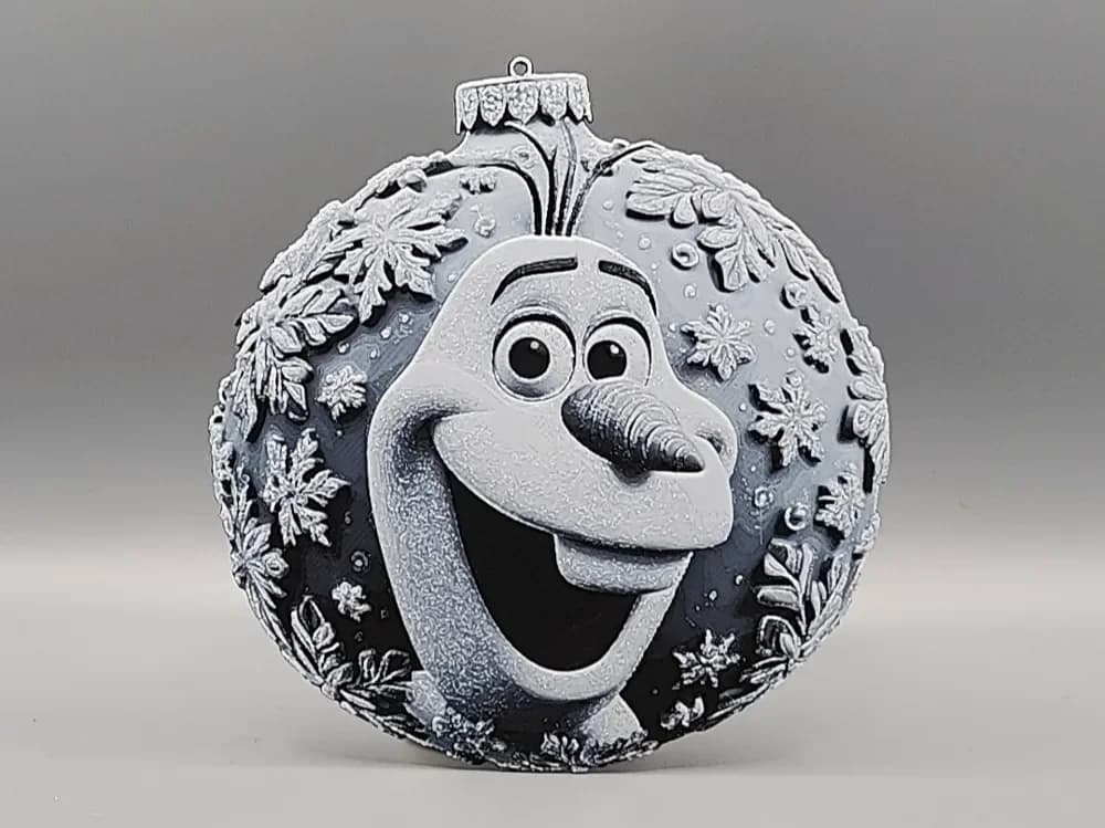 Olaf Frozen Christmas Tree Decoration Ornament 1 by Sarge HueForge model: Olaf Frozen Christmas Tree Decoration Ornament 1 by Sarge