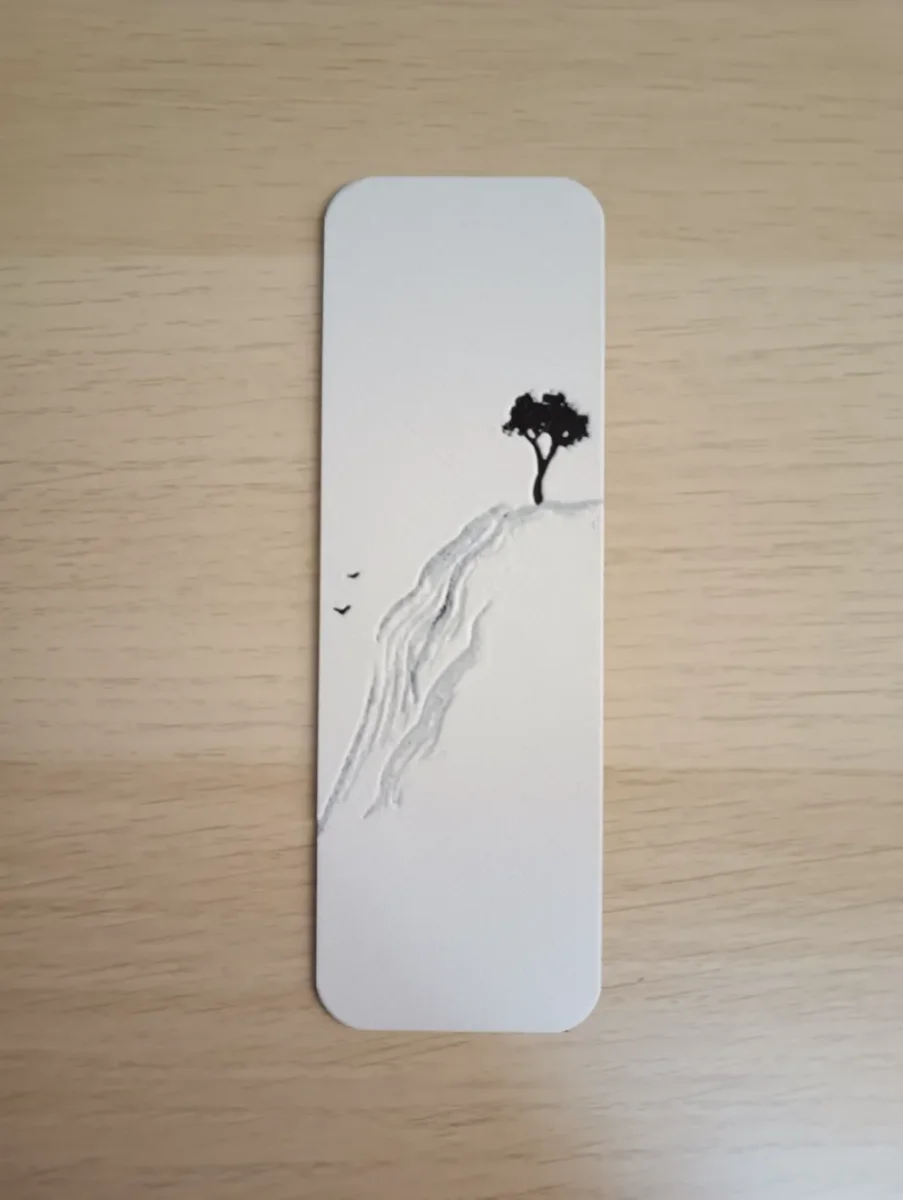 Hills Minimalist Bookmark by Atrus Design HueForge model: Hills Minimalist Bookmark by Atrus Design