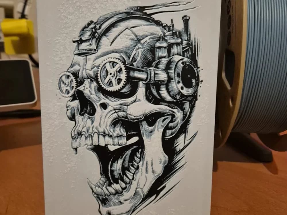 steampunk skull hueforge by Buntsta HueForge model: steampunk skull hueforge by Buntsta