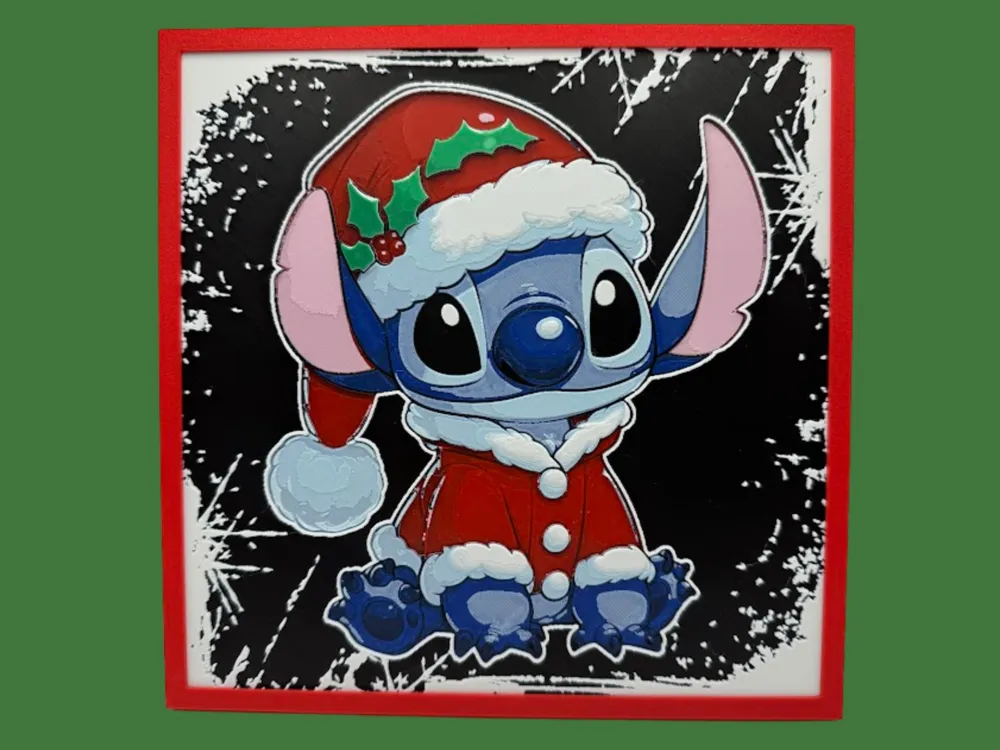 Stitch as Santa Clause