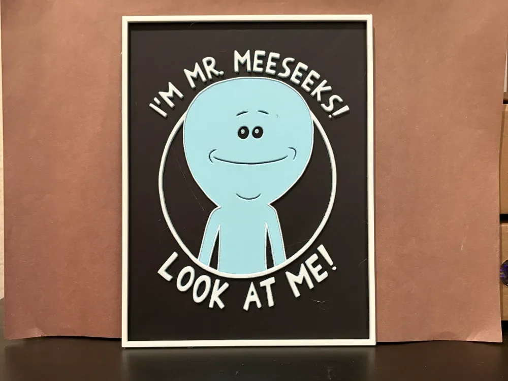 Mr. Meeseeks Hueforge by Estiv HueForge model: Mr. Meeseeks Hueforge by Estiv
