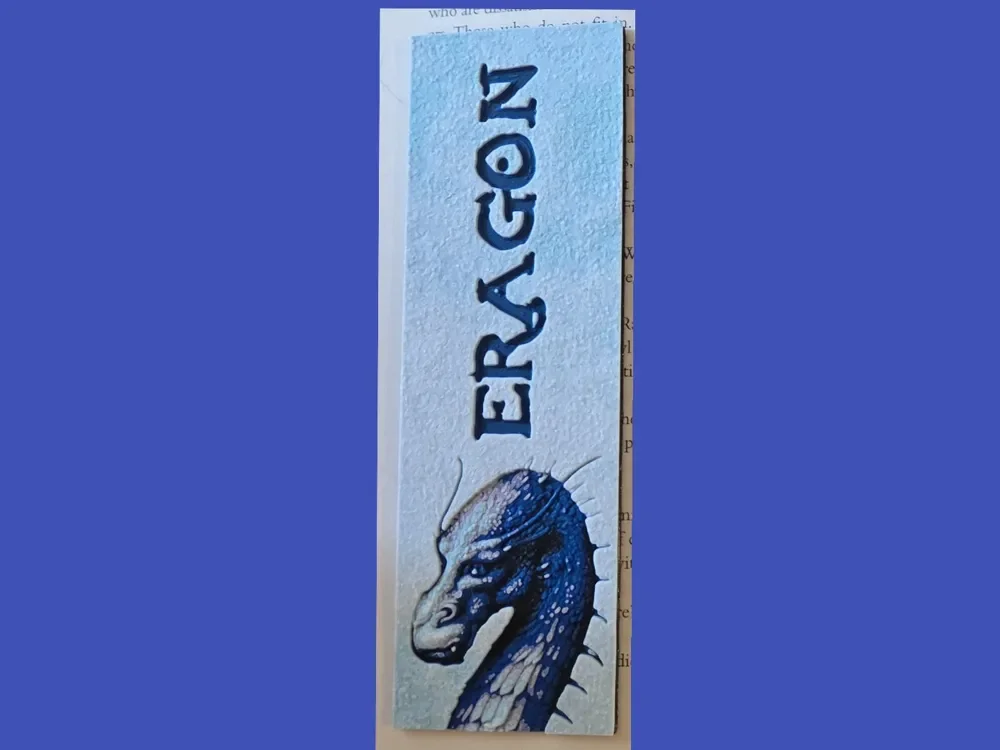 Eragon Bookmark by MythicHue's HueForge model: Eragon Bookmark by MythicHue's