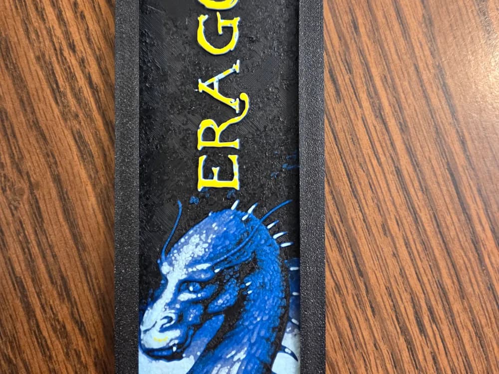 Eragon Bookmark by MythicHue's HueForge model: Eragon Bookmark by MythicHue's