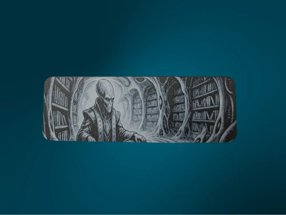Alien Scholar Bookmark by FYTY112 HueForge model: Alien Scholar Bookmark by FYTY112