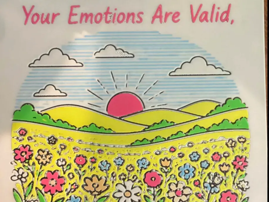 Your Emotions Are Valid, But Dont Crash Out by Pretty Okay Prints HueForge model: Your Emotions Are Valid, But Dont Crash Out by Pretty Okay Prints