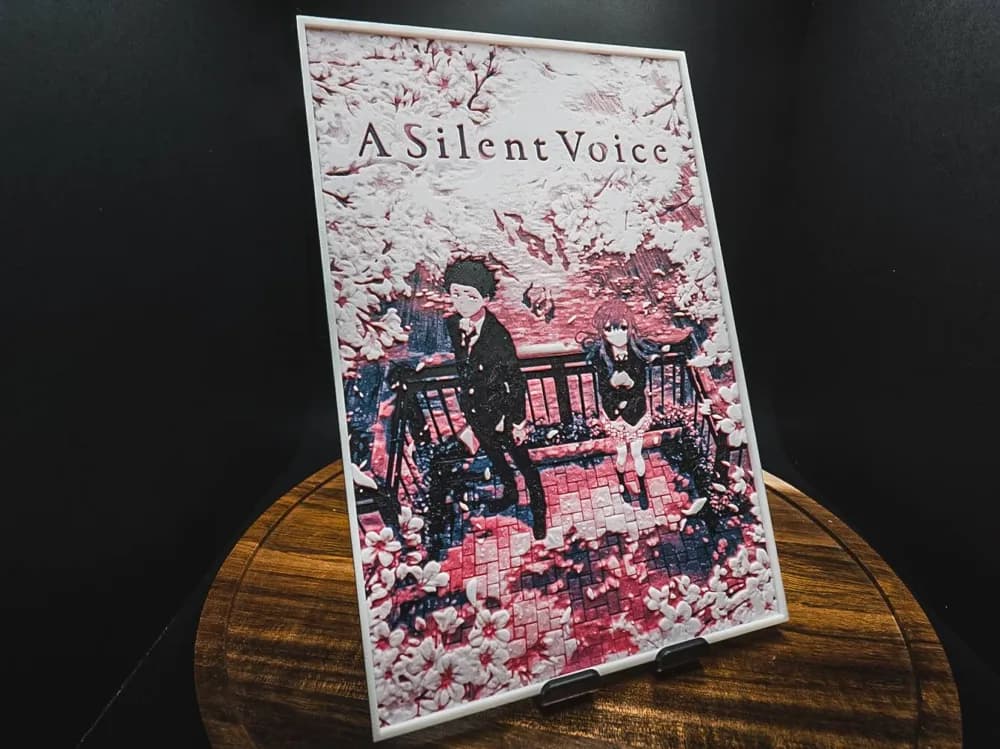 A Silent Voice The Movie (Movie Poster - HueForge) by HugheCraft HueForge model: A Silent Voice The Movie (Movie Poster - HueForge) by HugheCraft