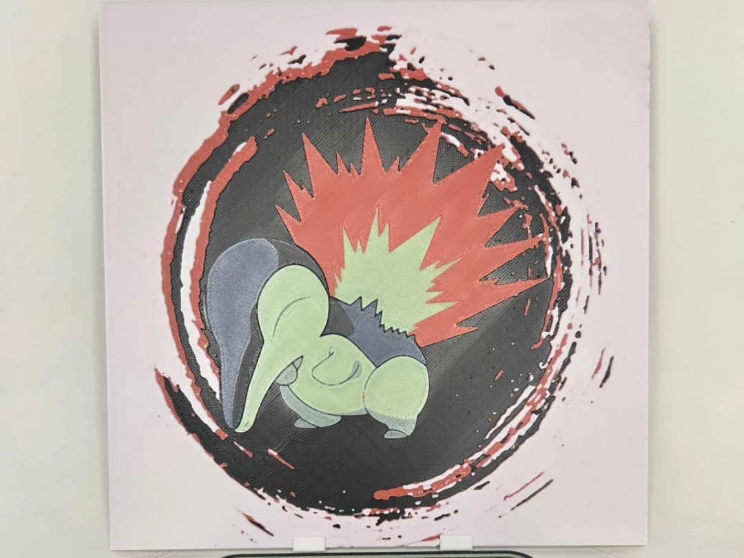 Graffiti Cyndaquil Hueforge by 3Ree Printing HueForge model: Graffiti Cyndaquil Hueforge by 3Ree Printing