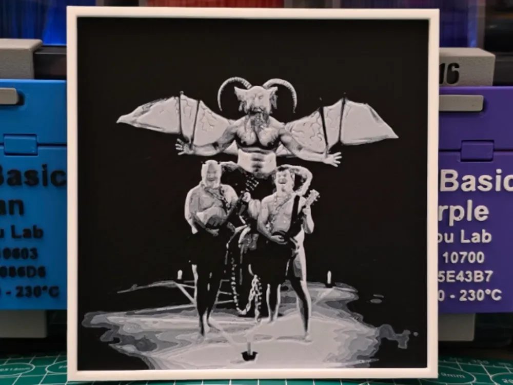 Tenacious D "Tenacious D" Album - Hueforge Art by Lumpy3D HueForge model: Tenacious D "Tenacious D" Album - Hueforge Art by Lumpy3D