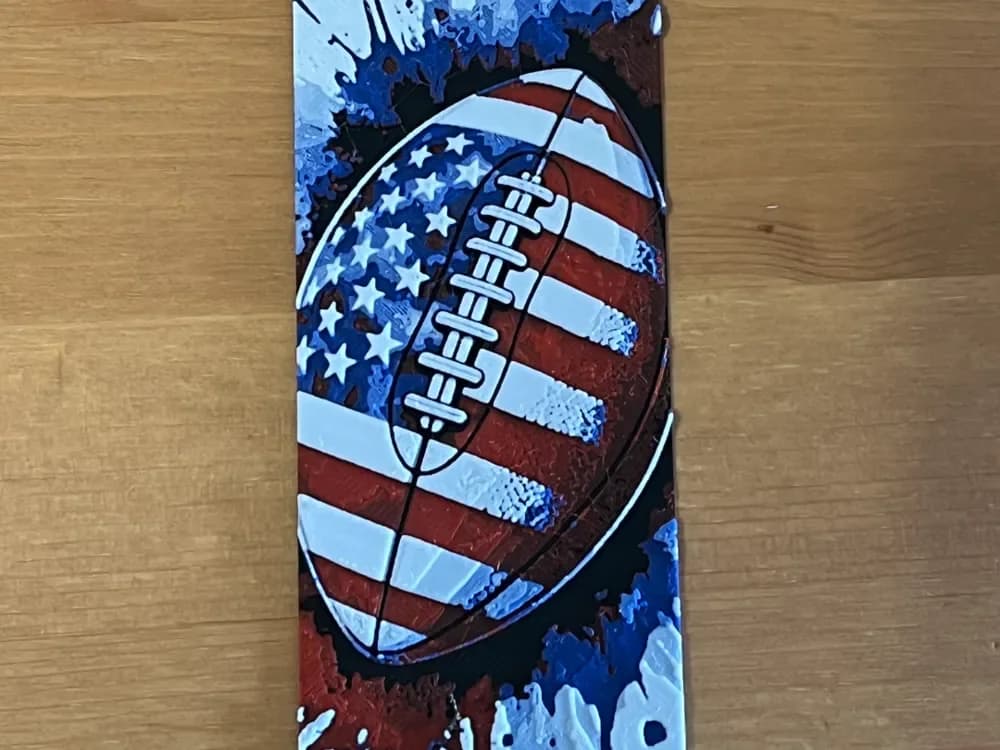 American football bookmark by Morganja HueForge model: American football bookmark by Morganja