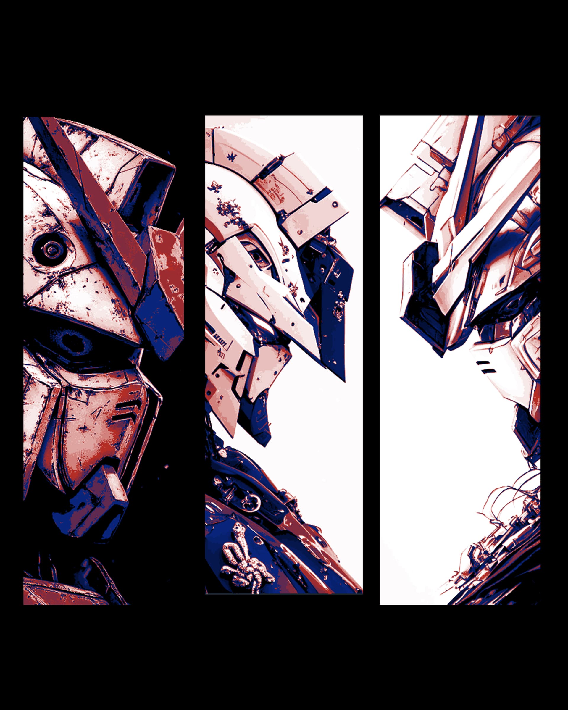 The faces of Heroes - Gundam Mech Fan Art - Set of bookmarks The faces of Heroes - Gundam Mech Fan Art - Set of bookmarks