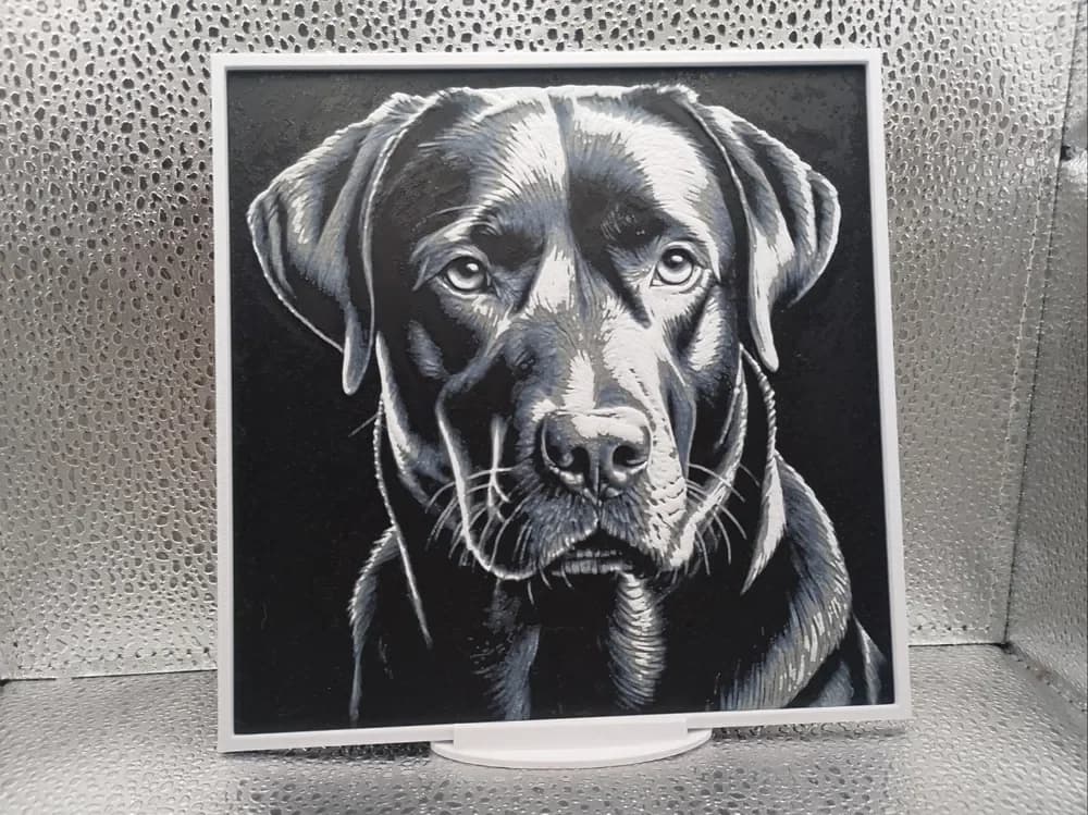 Labrador Retriever hueforge by Borishotch Industries HueForge model: Labrador Retriever hueforge by Borishotch Industries