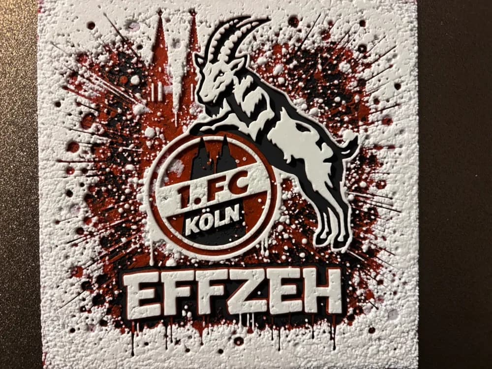1. FC Köln EFFZEH Graffiti Hueforge by Reeftank&more HueForge model: 1. FC Köln EFFZEH Graffiti Hueforge by Reeftank&more