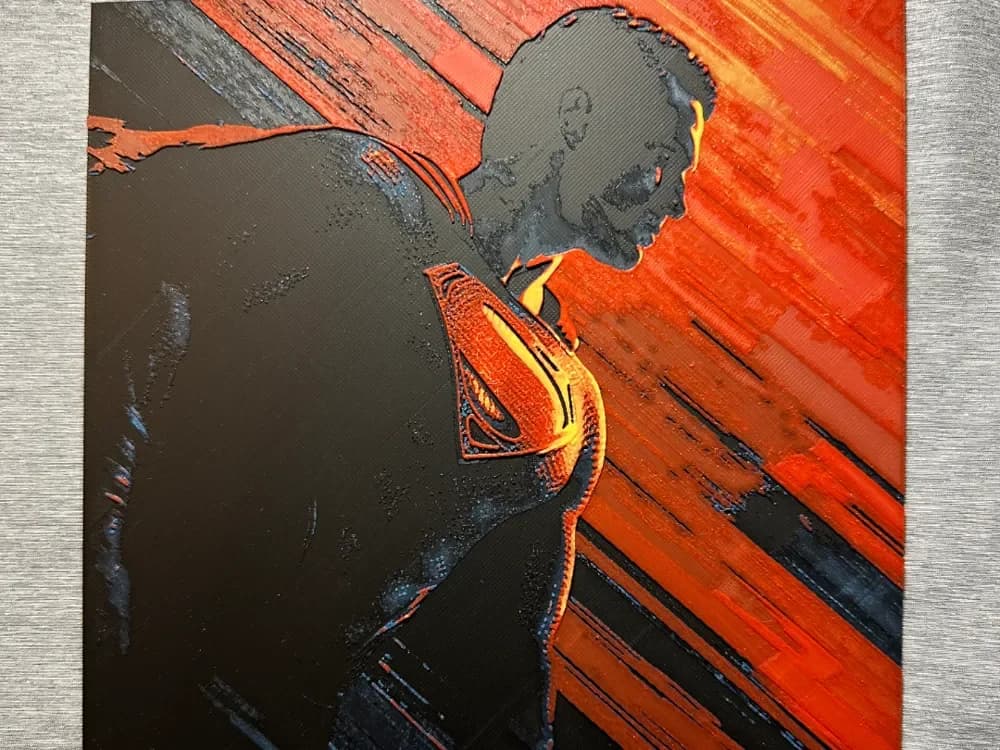 HueForge model: Superman Hueforge 3 by Hey Ben