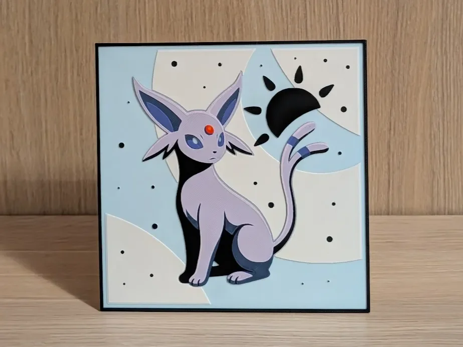 Espeon Hueforge & Frame Espeon Hueforge & Frame