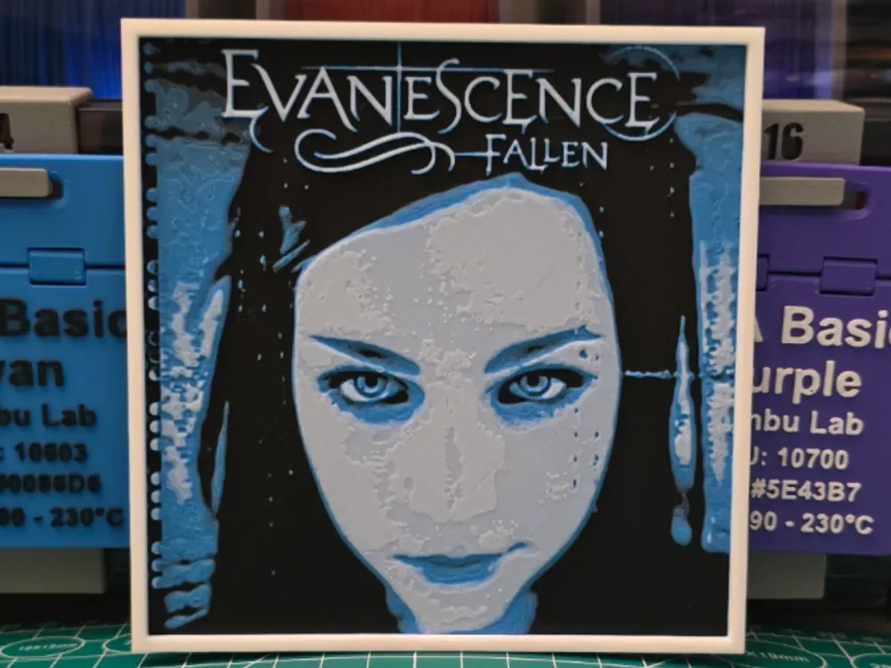 HueForge model: Evanescence "Fallen" Album - Hueforge Art by Lumpy3D