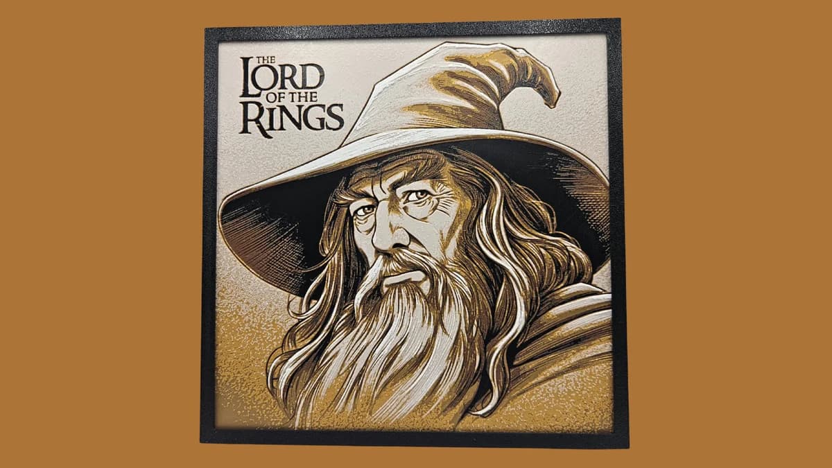 HueForge model: Lord of the Rings - Gandalf by BusyKikiBee