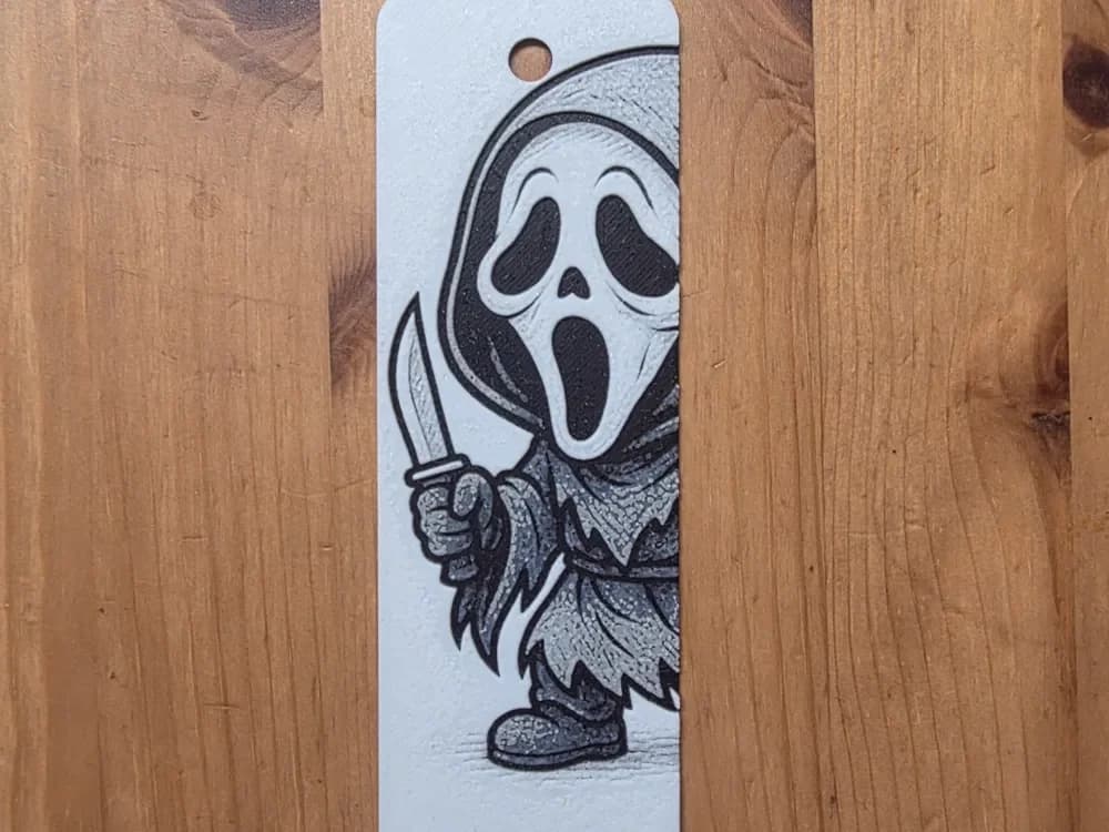 Scream Bookmark by Morganja HueForge model: Scream Bookmark by Morganja