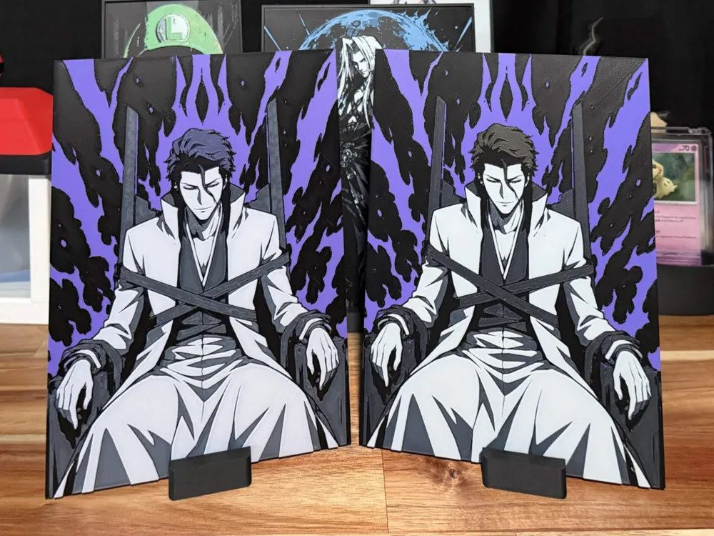 Sosuke Aizen | HueForge by Hush | PixelFF HueForge model: Sosuke Aizen | HueForge by Hush | PixelFF