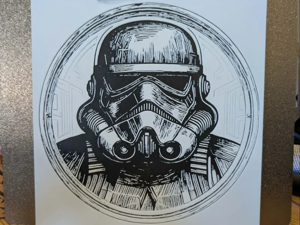 Stormtrooper - star wars - hueforge - 2 colours by 3dGlow HueForge model: Stormtrooper - star wars - hueforge - 2 colours by 3dGlow