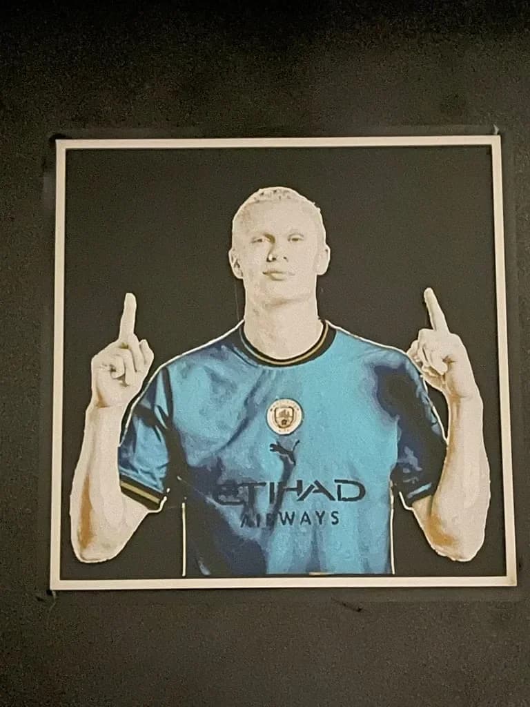 Erling Haaland - Hueforge Print Erling Haaland - Hueforge Print