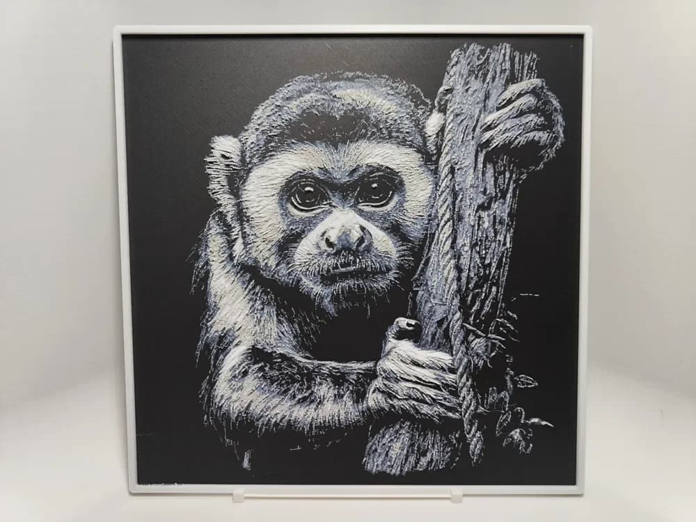 Capuchin monkey - Hueforge by BeaN HueForge model: Capuchin monkey - Hueforge by BeaN